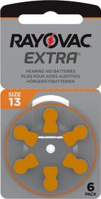 Rayovac Extra advanced 13 Orange Hörapparatsbatteri, 6 st