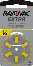 Rayovac Extra advanced Hörapparatsbatterier 10 gul 6 st