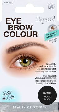 Depend Eyebrow colour Svart Permanent ögonbrynsfärg, 1 styck
