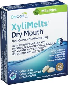 XyliMelts Dry Mouth Mild Mint Muntorrhet, 40 st