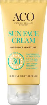 ACO Sun Face Cream SPF 30 Solskydd för ansikte, 50 ml