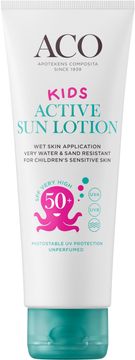 ACO Kids Active Sun Lotion SPF 50+ Solskydd för barn, 125 ml