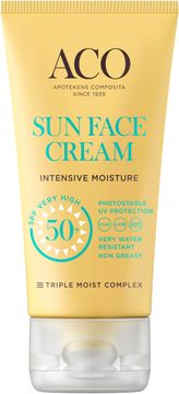 ACO Sun Face Cream SPF 50+ Solskydd, 50 ml