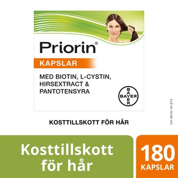 Priorin Kosttillskott För Hår Kapslar, 180 st