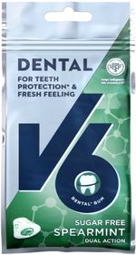 V6 Dual Action Spearmint Tuggummi 30 st
