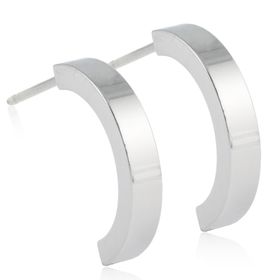 Blomdahl BM NT Pend Plain Curved Örhängen 15mm 1par