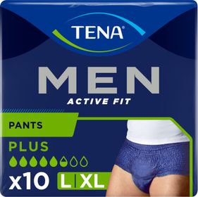 TENA Men Active Fit L Absorberande engångskalsong 10 st