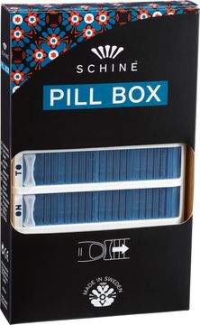 Schine Pill Box L Pillerförvaring, Blå 1