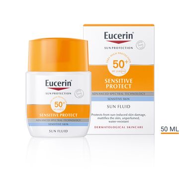 EucerinSensitive Protect Sun Fluid SPF50+ 50 ml Solskydd, 50 ml