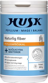 HUSK Psyllium Mage i Balans Mjölksyrabakterier Pulver 200 g