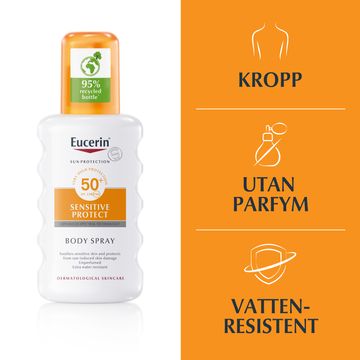 Eucerin Sensitive Protect Sun Spray SPF 50+ Solskydd, 200 ml
