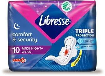 Libresse Maxi Goodnight Bindor 10 st