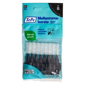TePe Mellanrumsborstar Svart 1,5 mm Mellanrumsborstar 8 st