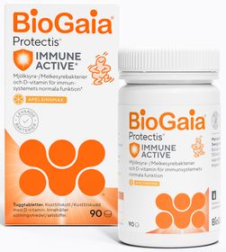 BioGaia Protectis 10 mcg D-vitamin Apelsin Tuggtabletter med mjölksyrabakterier 90 st