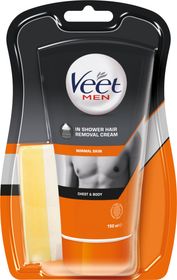 Veet Man hårborttagning Hårborttagningskräm för duschen. Normal Hud. 150 ml.