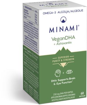 Minami VeganDHA 75% Omega-3 Kapslar, 60 st