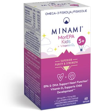 Minami MorEPA Kids 85% Omega-3 Kapslar, 60 st