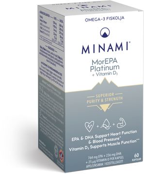 Minami MorEPA Platinum 90% Omega-3 Kapslar, 60 st