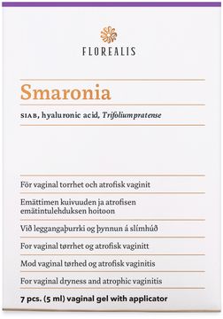 Florealis Smaronia Vaginal gel vid torra slemhinnor. 5 ml. 7 st