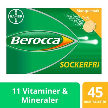 Berocca Energy Mango Brustabletter, 45 st