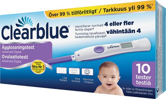Clearblue Advanced Ägglossningstest Ägglossningstest, 10 st