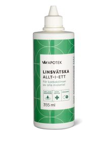 Kronans Apotek Linsvätska Allt-i-ett Linsvätska, 355 ml
