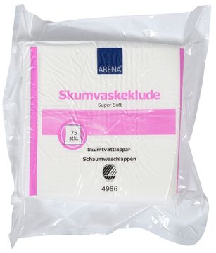 Abena Skumtvättlapp Super Soft Tvättlapp, 19x19 cm, 75 st
