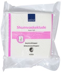 ABENA Skumtvättlapp Super Soft Tvättlapp, 19x19 cm, 75 st