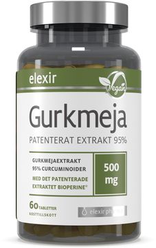 Elexir Pharma Gurkmeja Kosttillskott. 60 tabletter