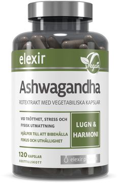 Elexir Pharma Ashwagandha Kosttillskott 120 st