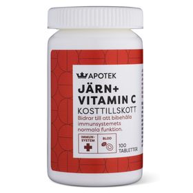 Kronans Apotek Järn + Vitamin C Från 12 år tabletter 100 st