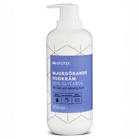 Kronans Apotek Mjukgörande hudkräm 20%- Glycerol Mot torr hud 500 ml