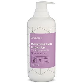 Kronans Apotek Mjukgörande Hudkräm 5% Karbamid Hudkräm, 500 ml