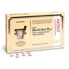Pharma Nord BioActive B12 Tugg/sug tabletter, 60 st