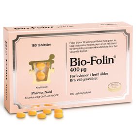 Pharma Nord Bio-Folin 400 mg Tabletter, 180 st
