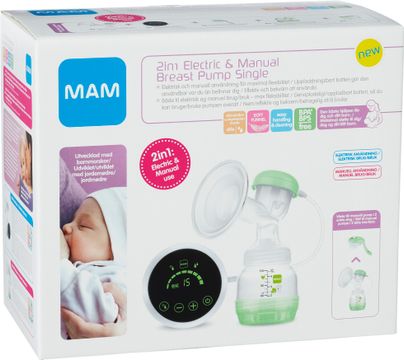 MAM 2in1 Electric & Manual Breast Pump Bröstpump, 1 st