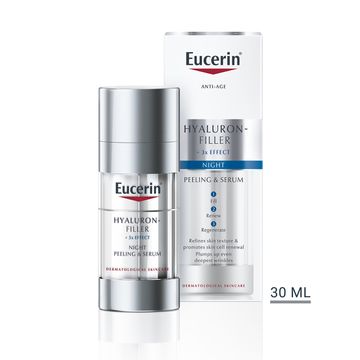 Eucerin Hyaluron-Filler +3x Effect Night Peeling & Serum Nattpeeling och serum, 30 ml