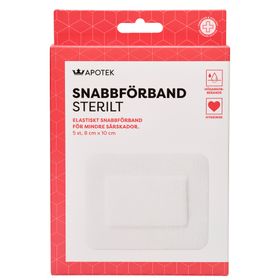 Kronans Apotek Snabbförband Sterilt förband 8 x 10 cm, 5 st