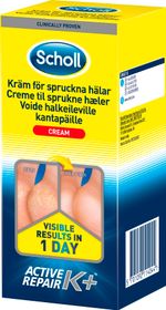 Scholl Active Repair K+ Kräm för spruckna hälar, 120 ml