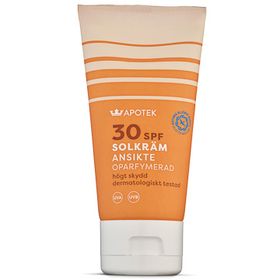 Kronans Apotek Solkräm Ansikte SPF 30 Solskydd parfymfri 50 ml
