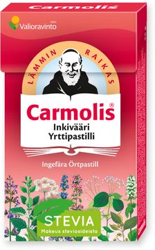 Carmolis Örtpastill Ingefära Halstablett, 45 g