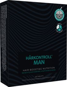 Hårkontroll Man Hair Boosting Kosttillskott, 60 st