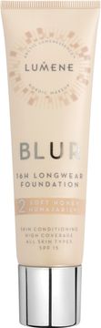 Lumene Blur 16h Longwear Foundation. 2 Soft Honey. 30 ml.