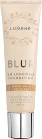 Lumene Blur 16h Longwear Foundation 4 Warm Honey Högtäckande Foundation 30 ml