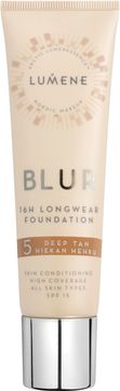 Lumene Blur 16h Longwear Foundation. 5 Deep Tan. 30 ml.