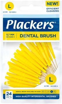 Plackers Dental Brush Mellanrumsborstar. 0,7 mm, 32 st.