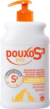 DOUXO S3 Pyo Schampo Klorhexidin Schampo för hund, katt & häst 500 ml