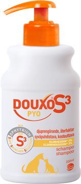 DOUXO S3 Pyo Schampo Klorhexidin Schampo för hund & katt 200 ml