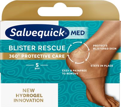 SalvequickMED Blister Rescue Original Skavsårsplåster, 5 st