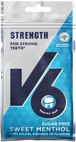 V6 Strong Teeth Sweet Menthol Tuggummi 30 g